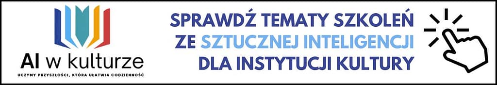 Banner projektu "AI w kulturze"