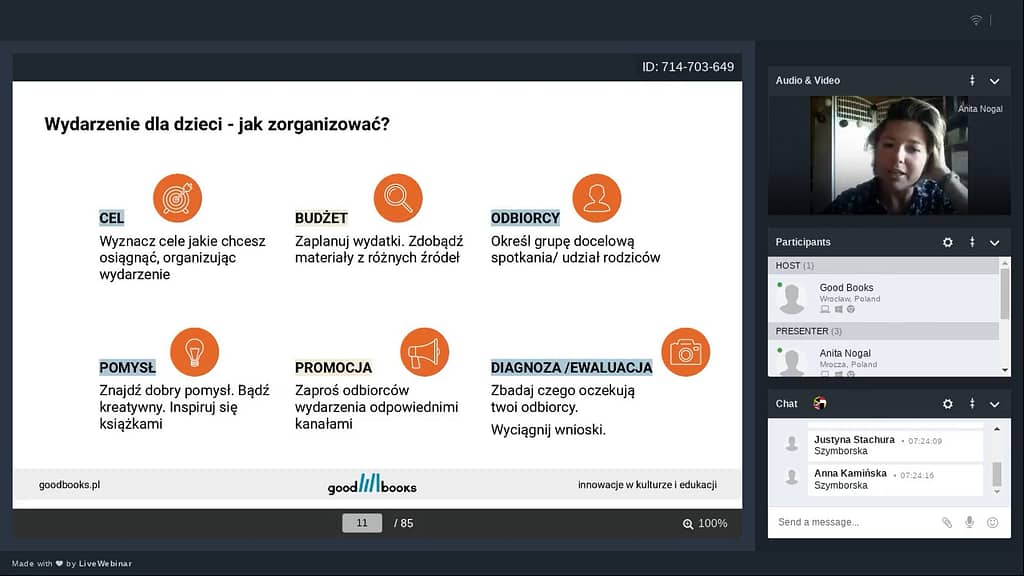 Organizacja wydarzeń dla dzieci w bibliotece