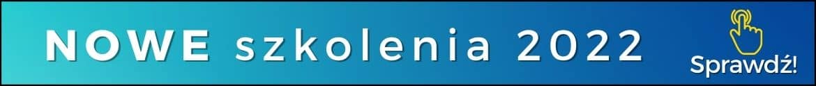 Baner Nowe szkolenia 2022