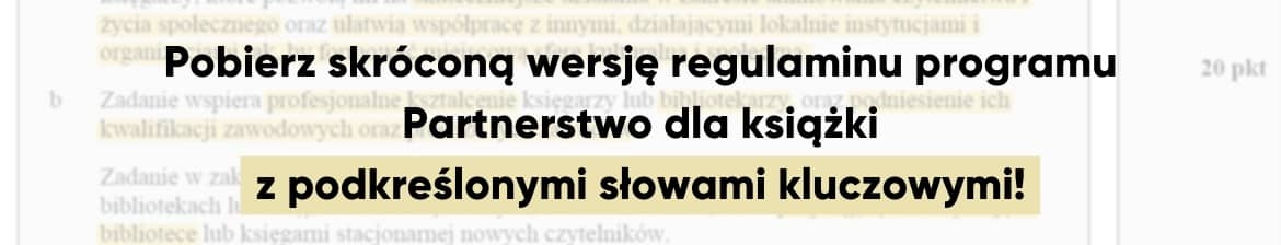 Partnerstwo dla ksiazki 2021