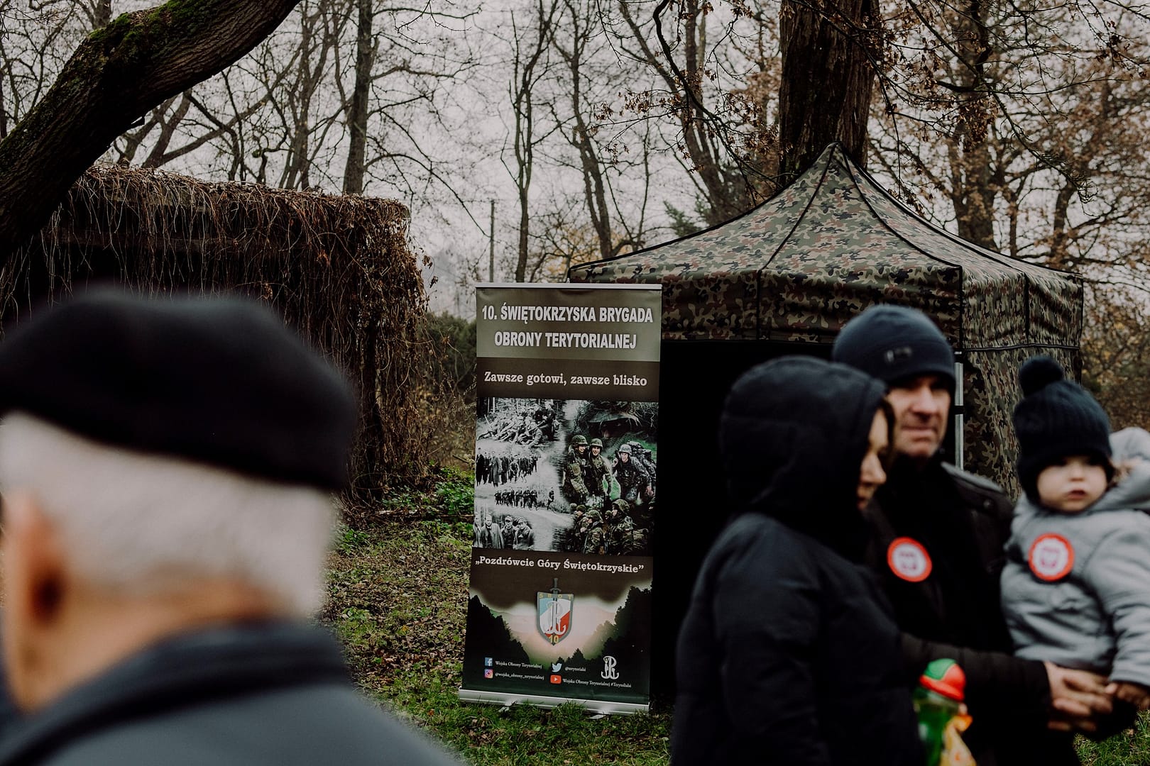 Namiot świętokrzyskiej brygady obrony terytorialnej