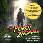 Pokój zagadek inspirowany życiem Arkadego Fiedlera w Miejskiej Bibliotece w Strzelinie
