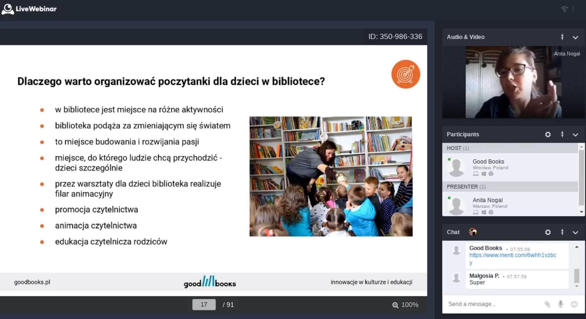 animacja cytelnictwa - szkolenie dla bibliotekarzy