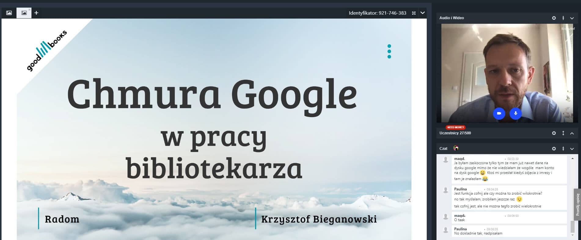 warsztaty dla bibliotekarzy Chmura Google w pracy bibliotekarza