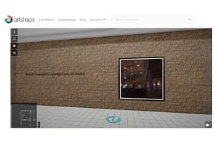 Zrzut ekranu z platformy Art Steps pokazujący wirtualną wystawę o lokalnej historii Letnicy