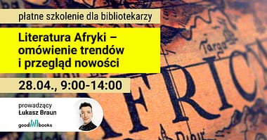 Plakat szkolenia o literaturze afrykańskiej