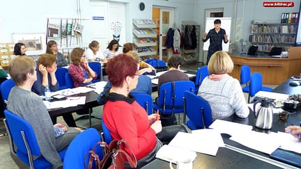 czytniki w bibliotece