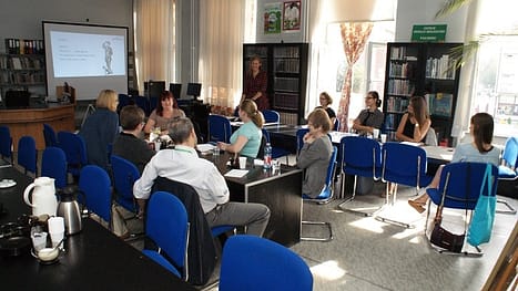 bibliotekarze na szkoleniu