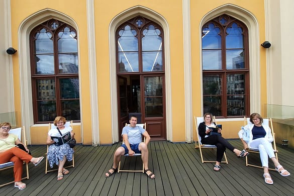 Wizyta studyjna bibliotekarzy z Nowej Sarzyny