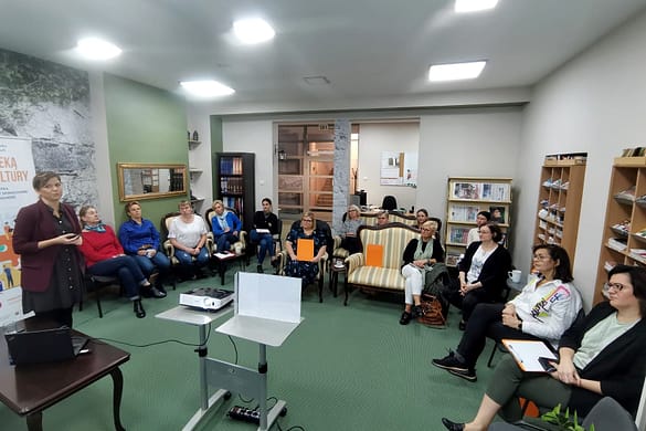Szkolenie "Biblioteka jako centrum i przestrzeń lokalnego życia kulturalnego" w Polkowicach