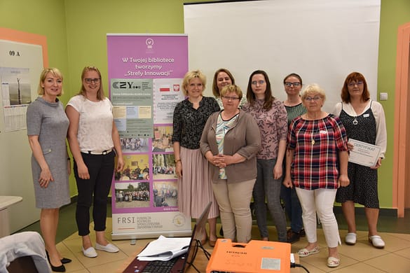 Uczestniczki szkolenia biblioterapia w pracy z seniorami