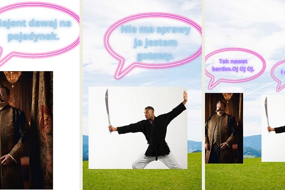 Praca uczniów w Canvie: Zemsta
