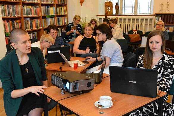 Miejska i Powiatowa Biblioteka Publiczna w Myśliborzu - szkolenie "AI w Canvie"