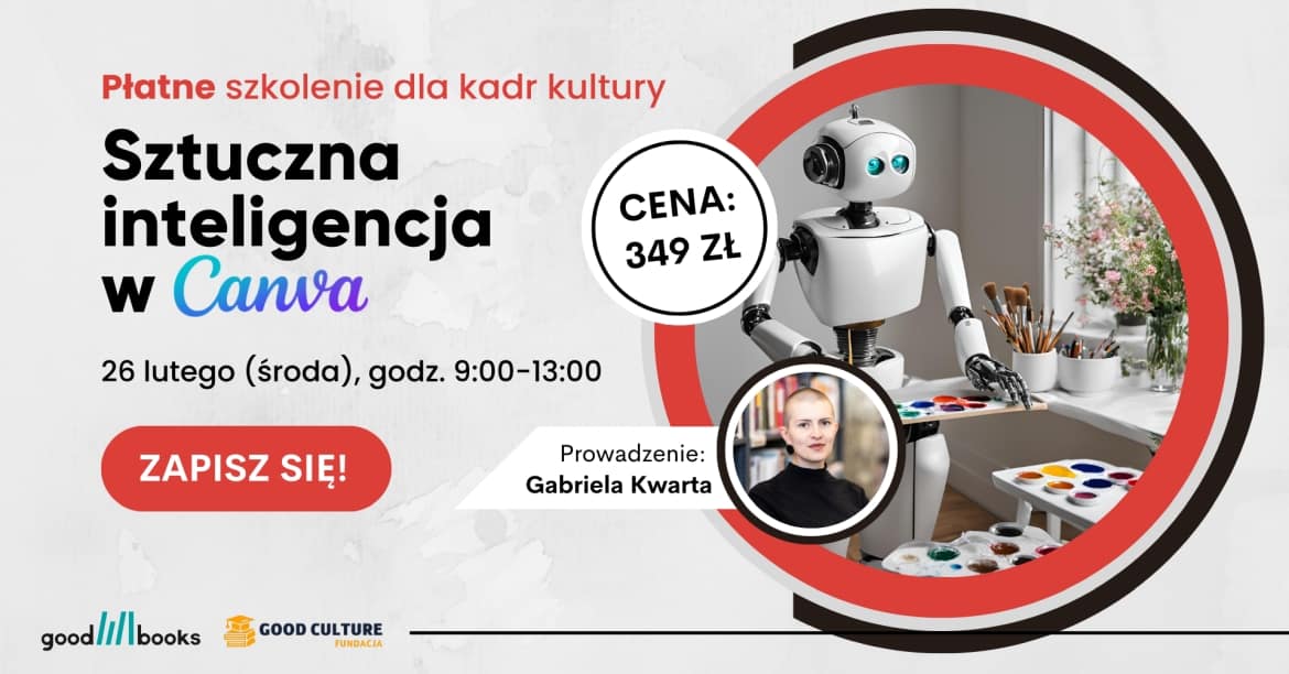 Zapisz się na płatne szkolenie „Sztuczna inteligencja w Canvie”