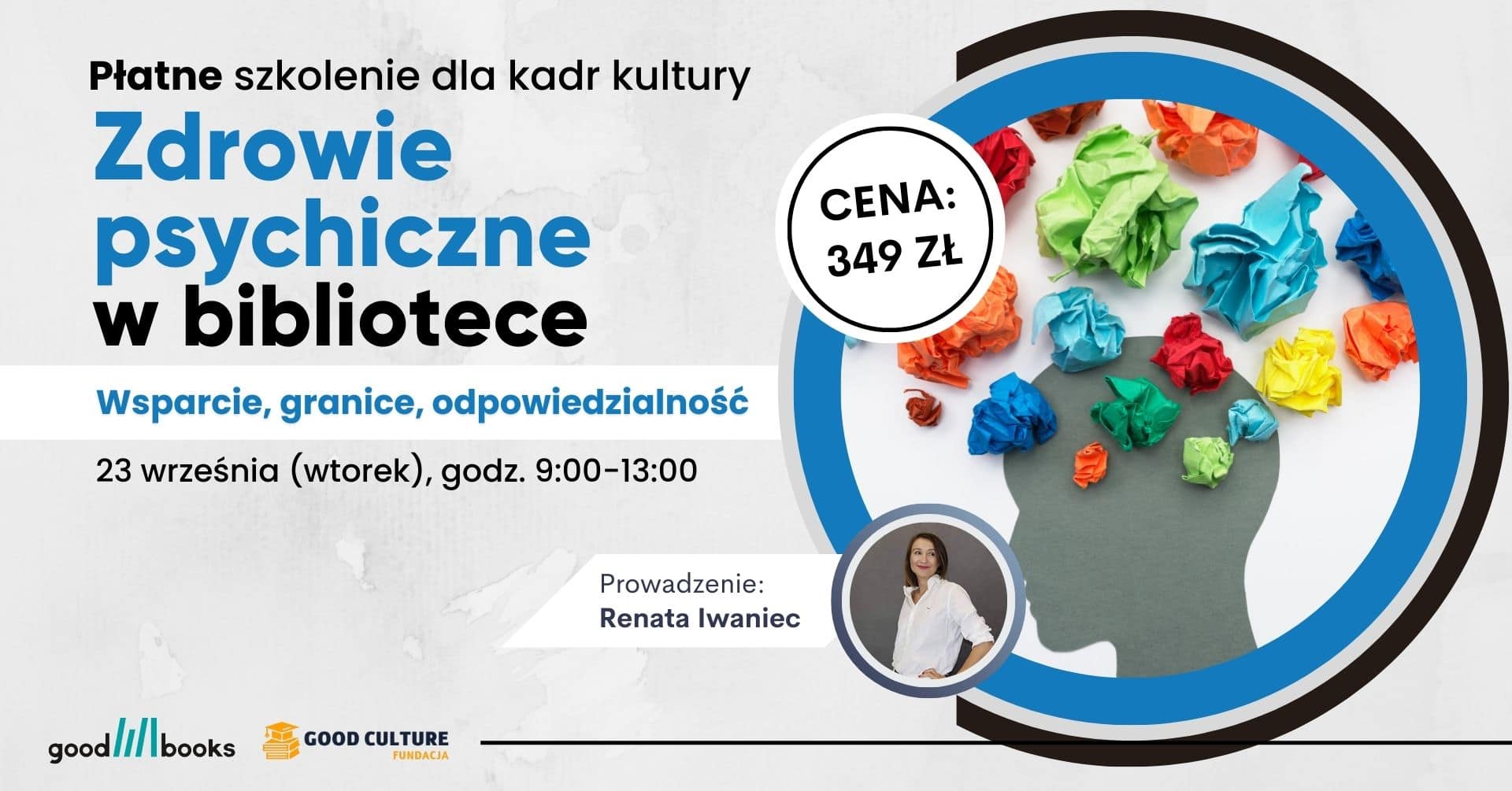 Zdrowie psychiczne w bibliotece (płatne szkolenie on-line)